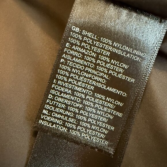 The North Face Black Gray Puffer Vest, Size 5 - Picture 3 of 3